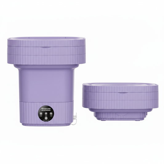 Purple Portable Washing Machine with Folded Version