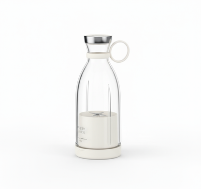 White blender matching black version angle